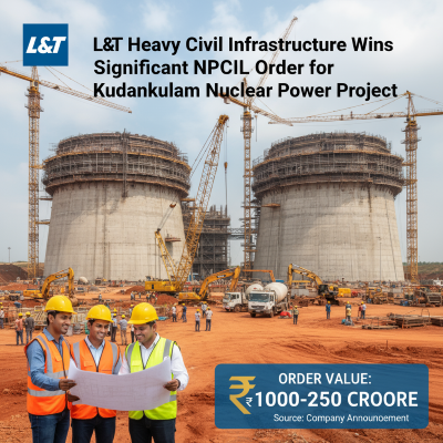 L&T Heavy Civil Infrastructure Wins Significant NPCIL Order for Kudankulam Nuclear Power Project